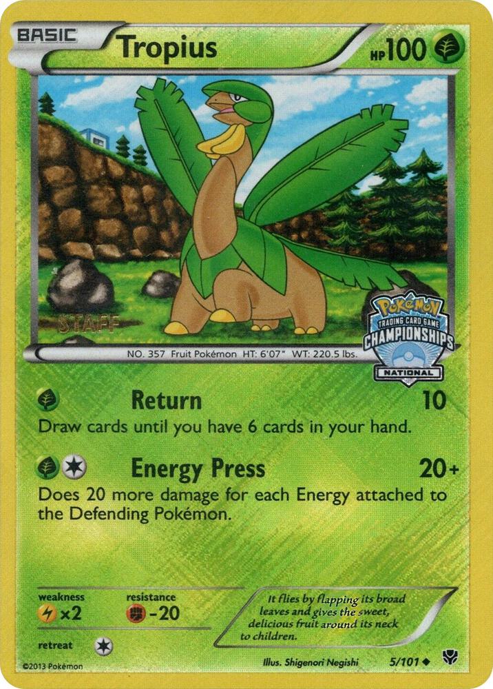 Tropius - 5/101 (National Championships) [Staff] card image