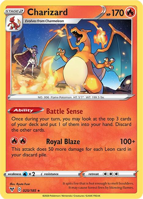 Charizard - 25/185 (Cracked Ice Holo) card image