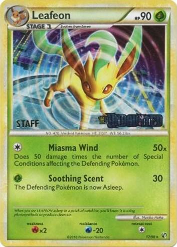Leafeon - 17/90 (Prerelease) [Staff] card image