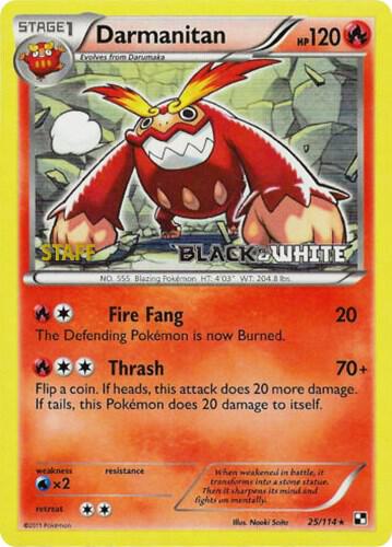 Darmanitan - 25/114 (Prerelease) [Staff] card image