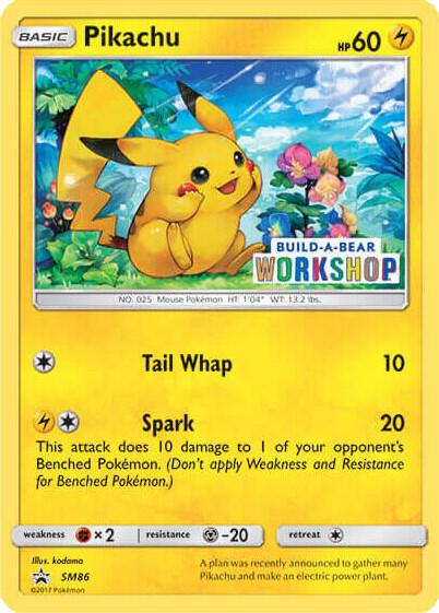Pikachu - SM86 (Build-A-Bear Workshop Exclusive) card image