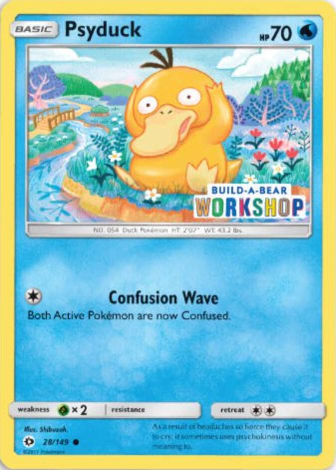 Psyduck - 28/149 (Build-A-Bear Workshop Exclusive) card image