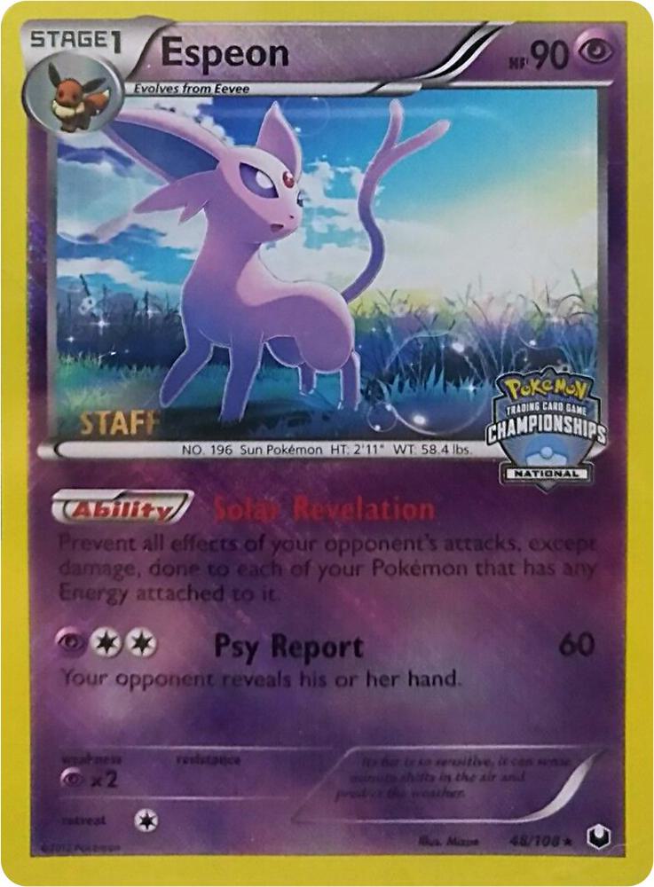 Espeon - 48/108 (National Championships) [Staff] card image
