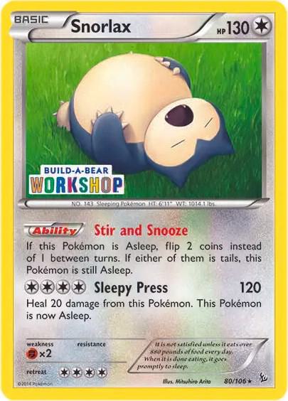Snorlax - 80/106 (Build-a-Bear Workshop Exclusive) card image