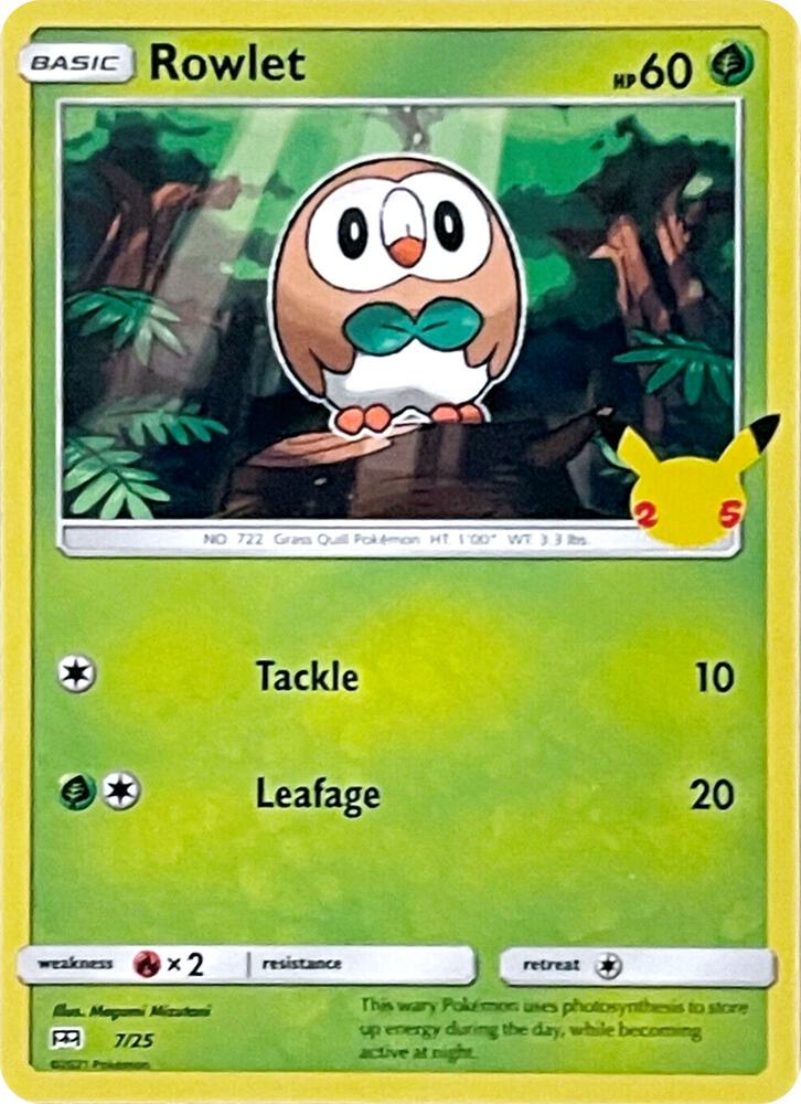 Rowlet - 7/25 card image