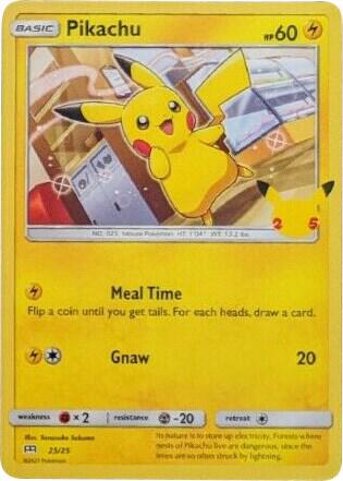 Pikachu - 25/25 card image