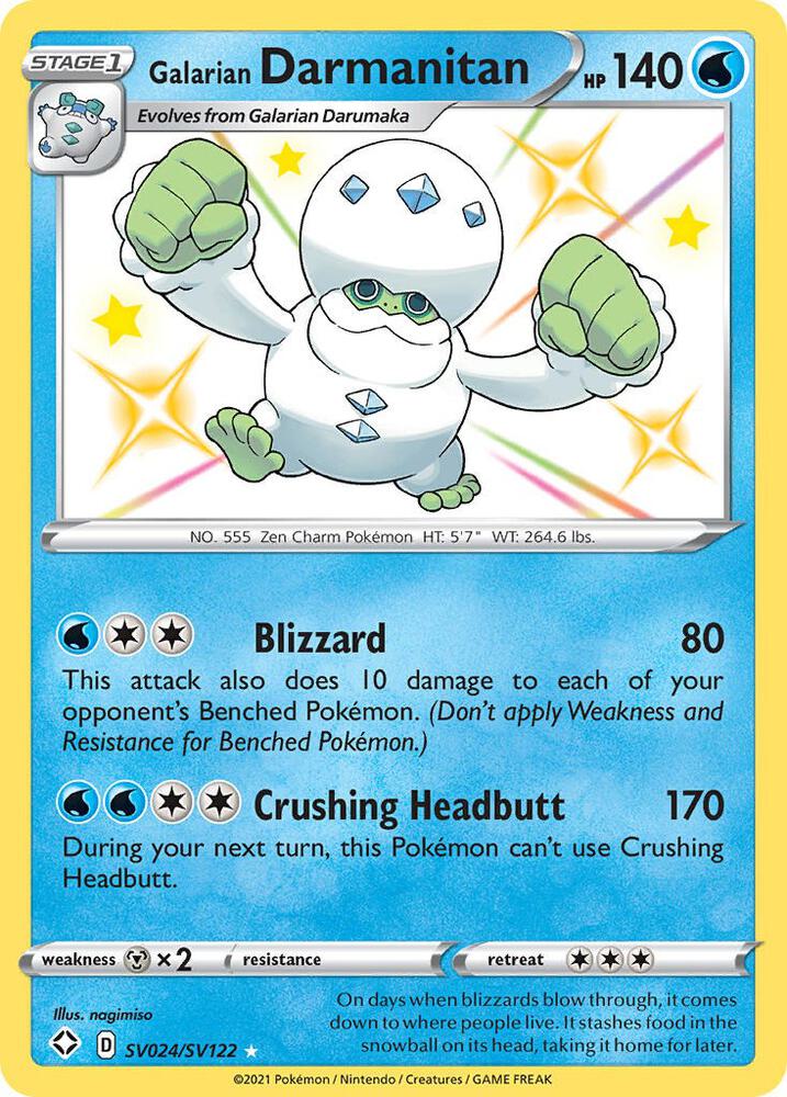 Galarian Darmanitan card image