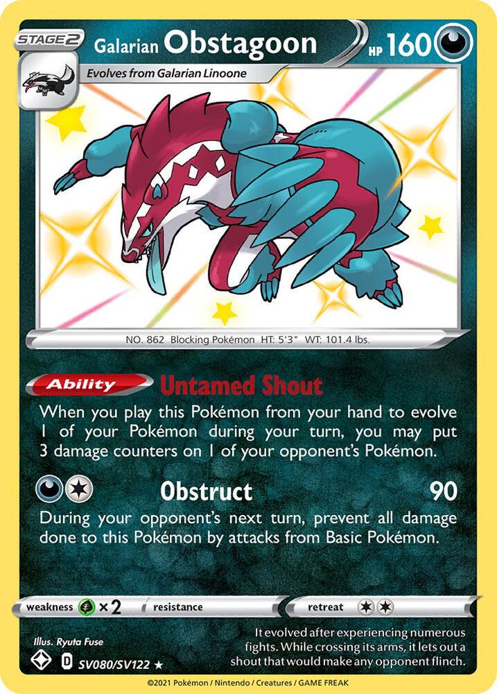 Galarian Obstagoon card image
