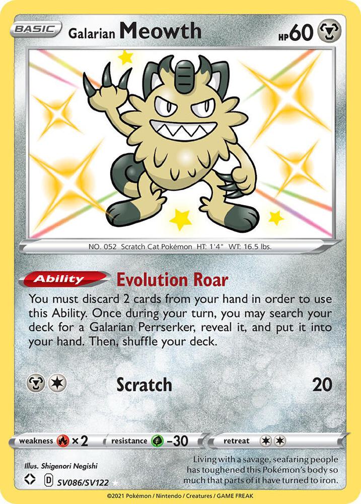 Galarian Meowth card image