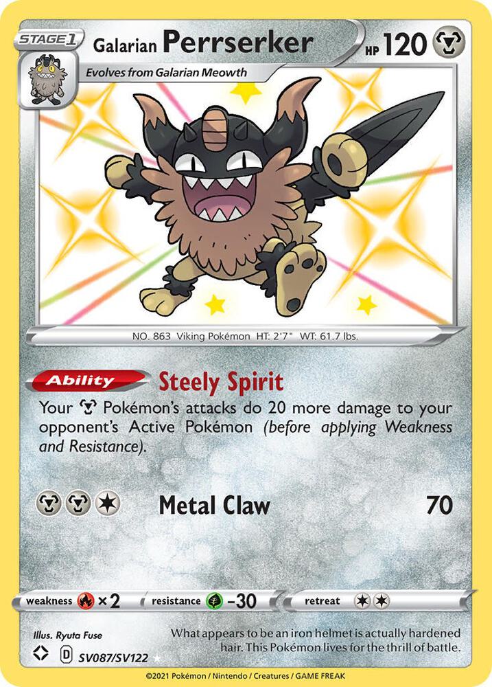 Galarian Perrserker card image