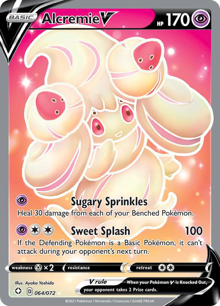 Alcremie V (Full Art) card image