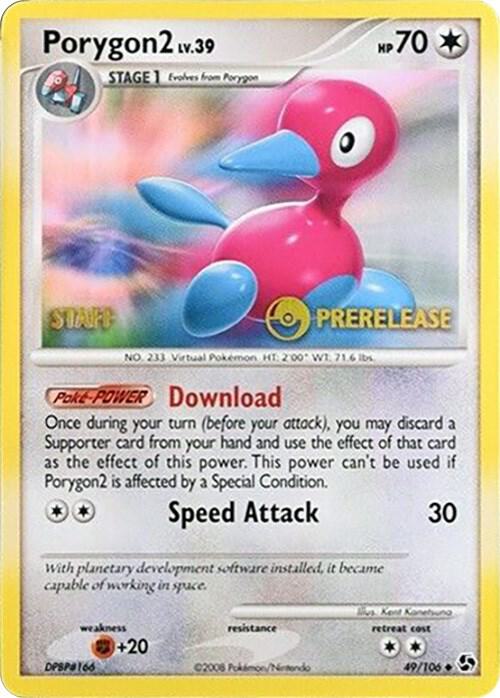 Porygon2 - 49/106 (Prerelease) [Staff] card image
