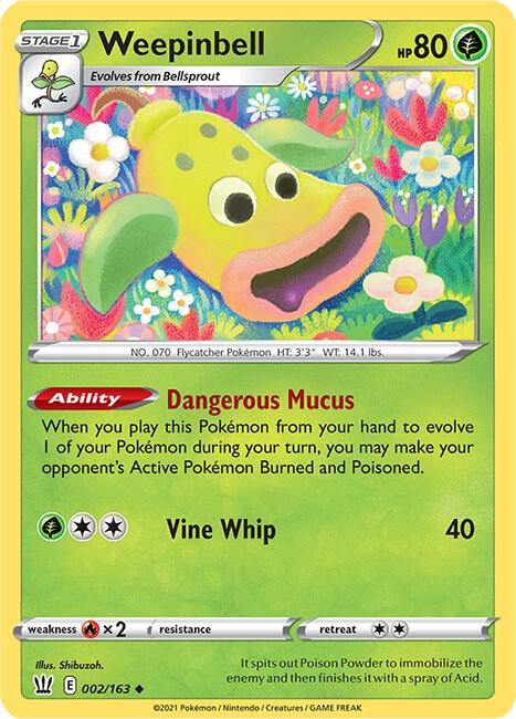 Weepinbell card image