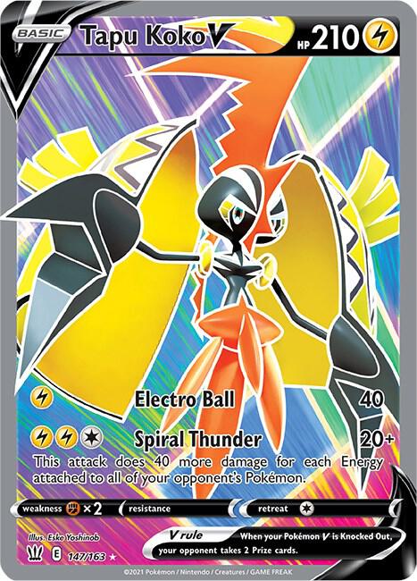 Tapu Koko V (Full Art) card image