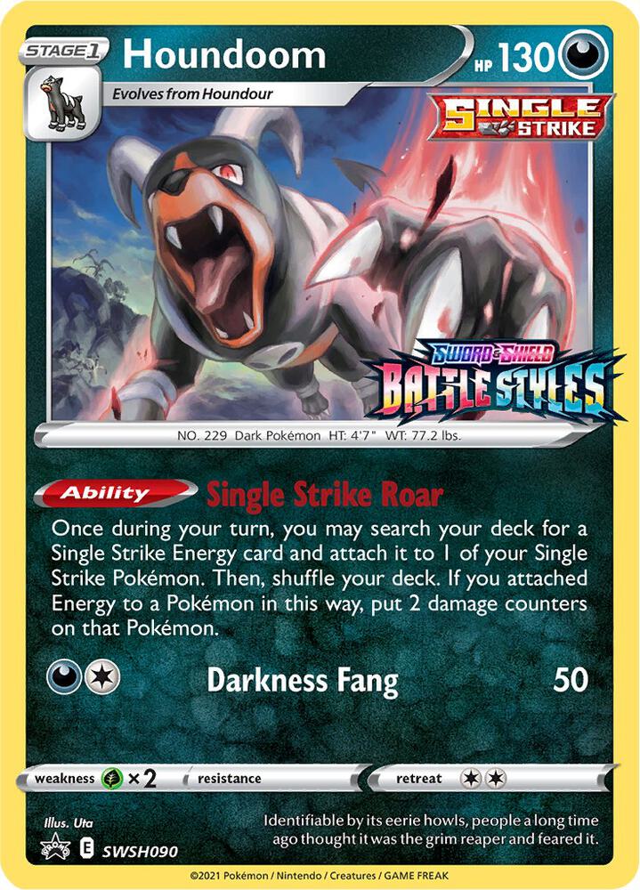 Houndoom - SWSH090 (Prerelease) card image