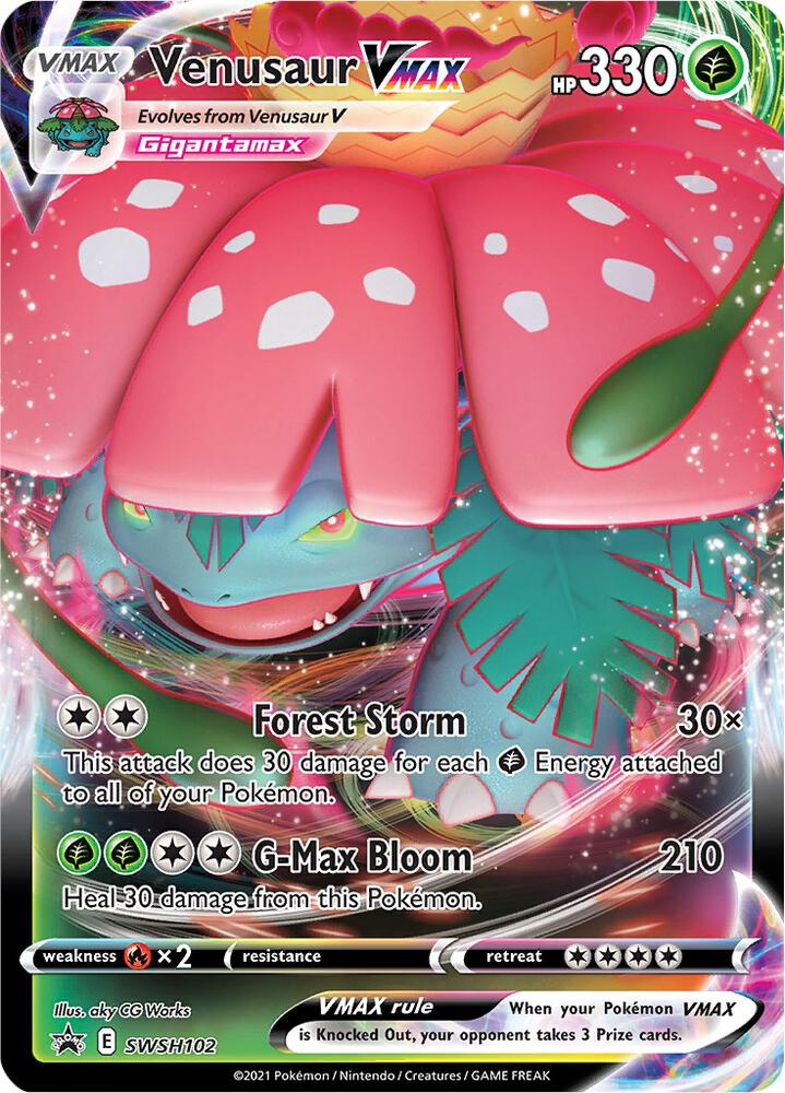 Venusaur VMAX - SWSH102 card image