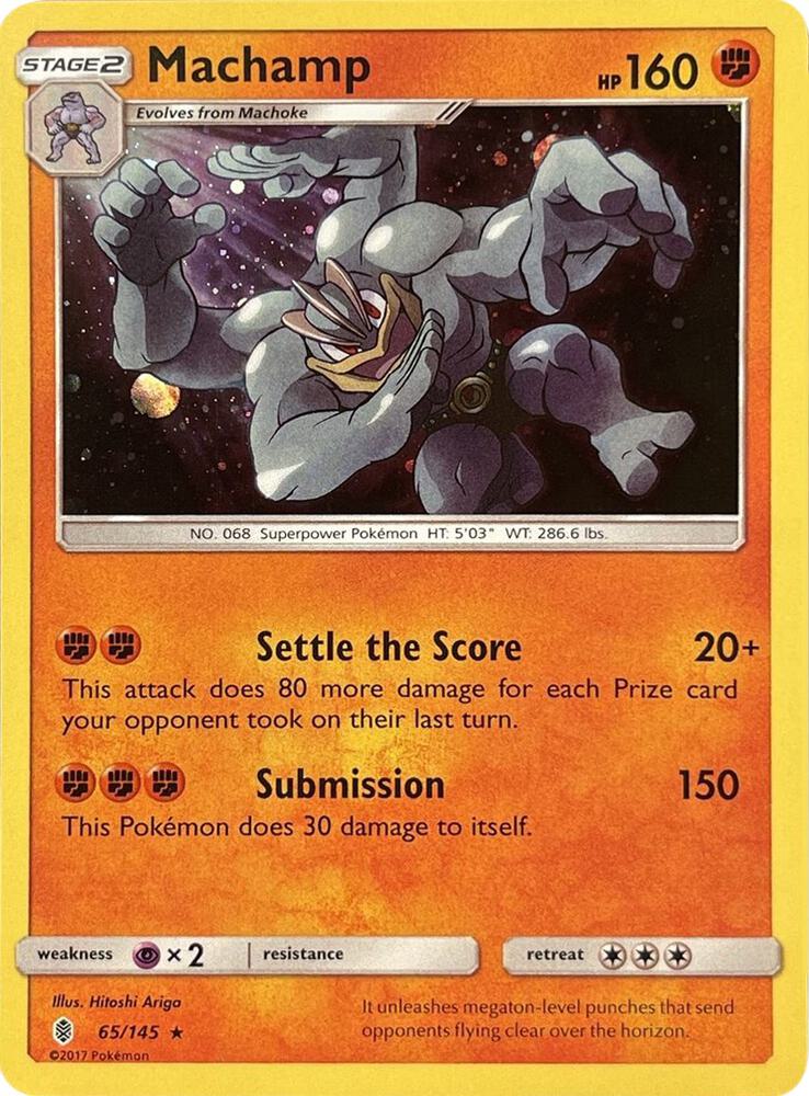 Machamp - 65/145 (Cosmos Holo) card image