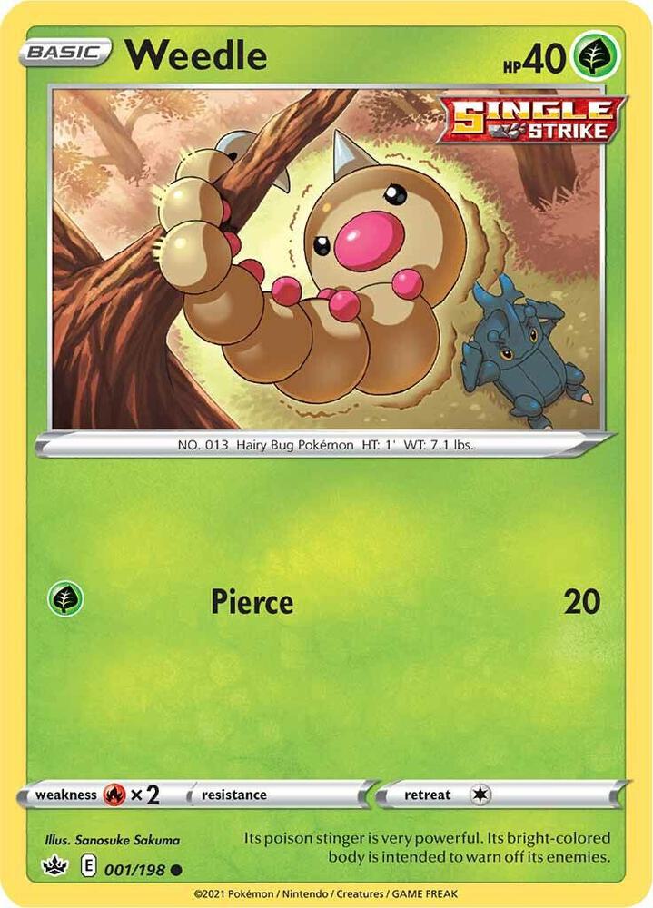 Weedle card image