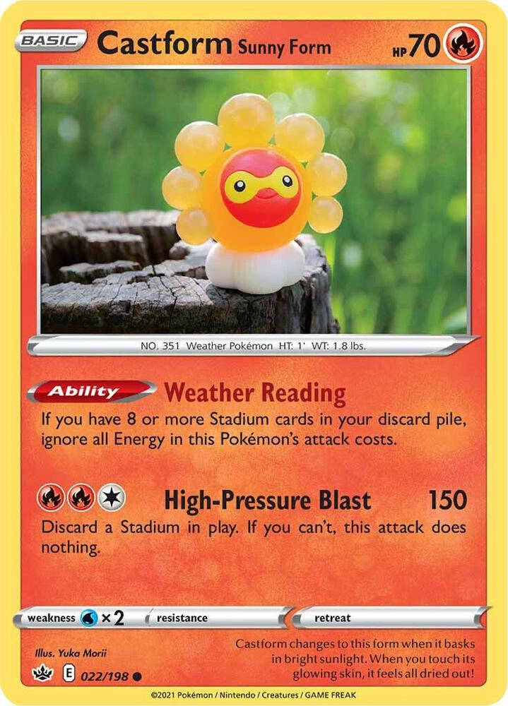 Castform Sunny Form card image