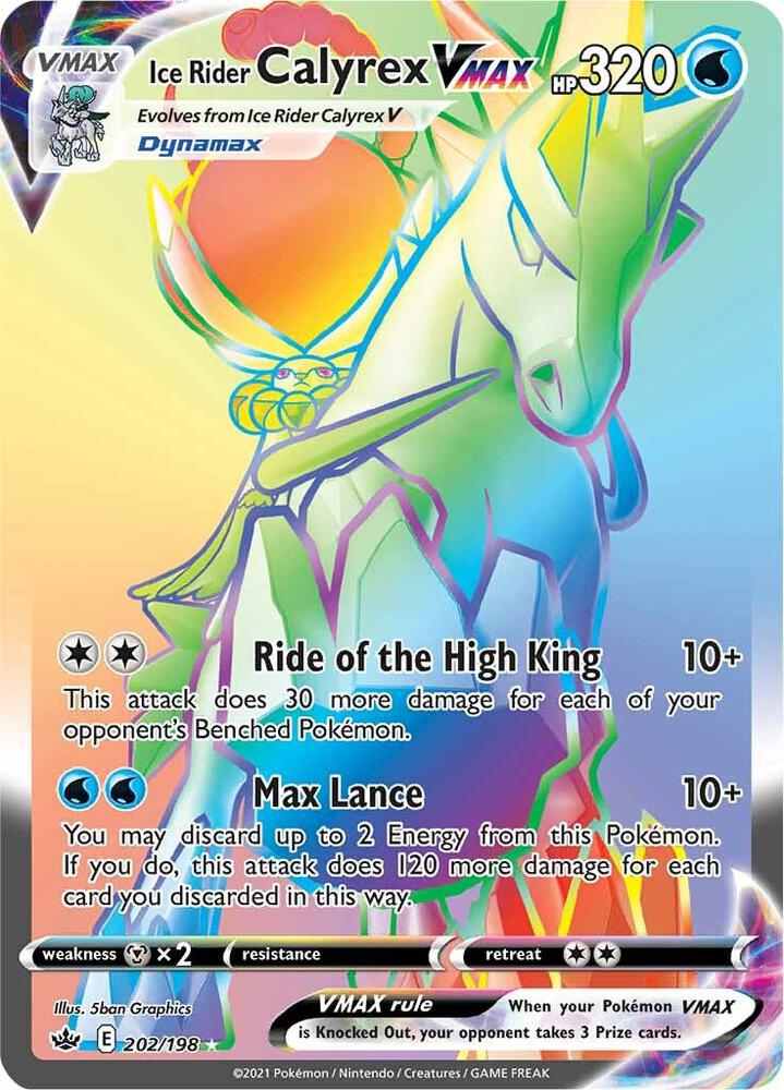 Ice Rider Calyrex VMAX (Secret) card image