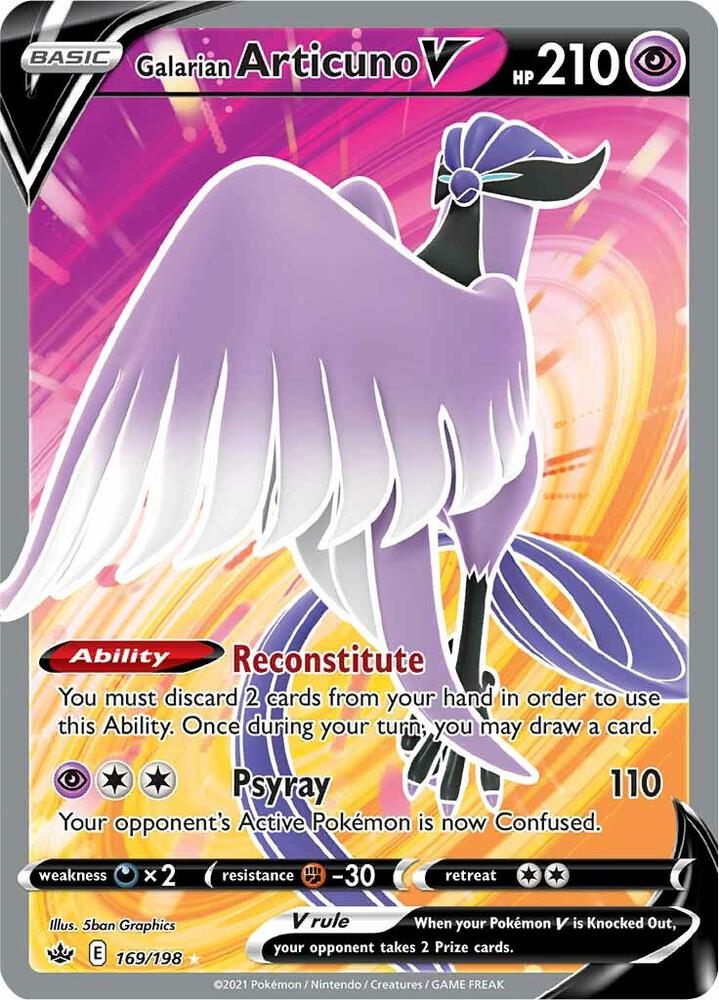 Galarian Articuno V (Full Art) card image