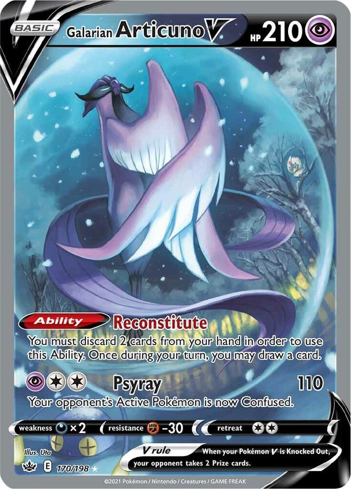 Galarian Articuno V (Alternate Full Art) card image