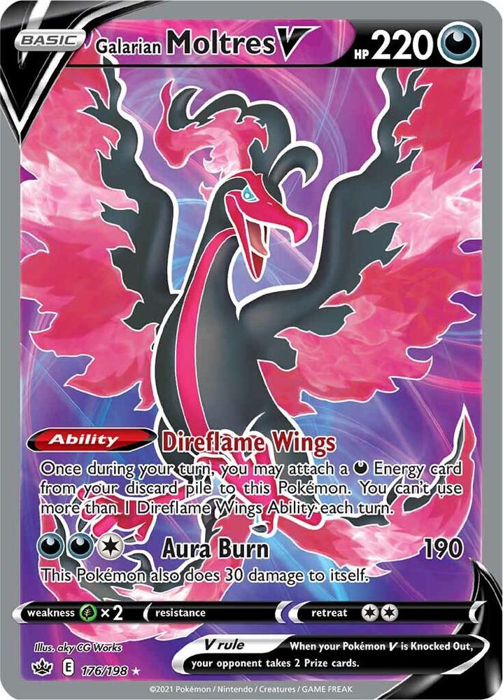 Galarian Moltres V (Full Art) card image