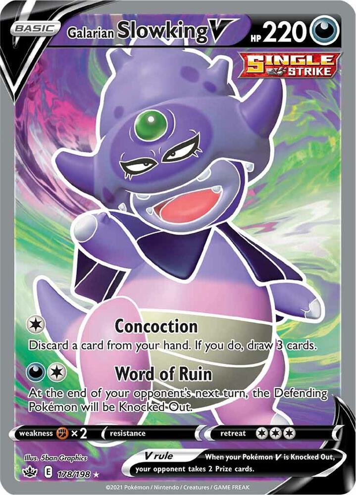 Galarian Slowking V (Full Art) card image