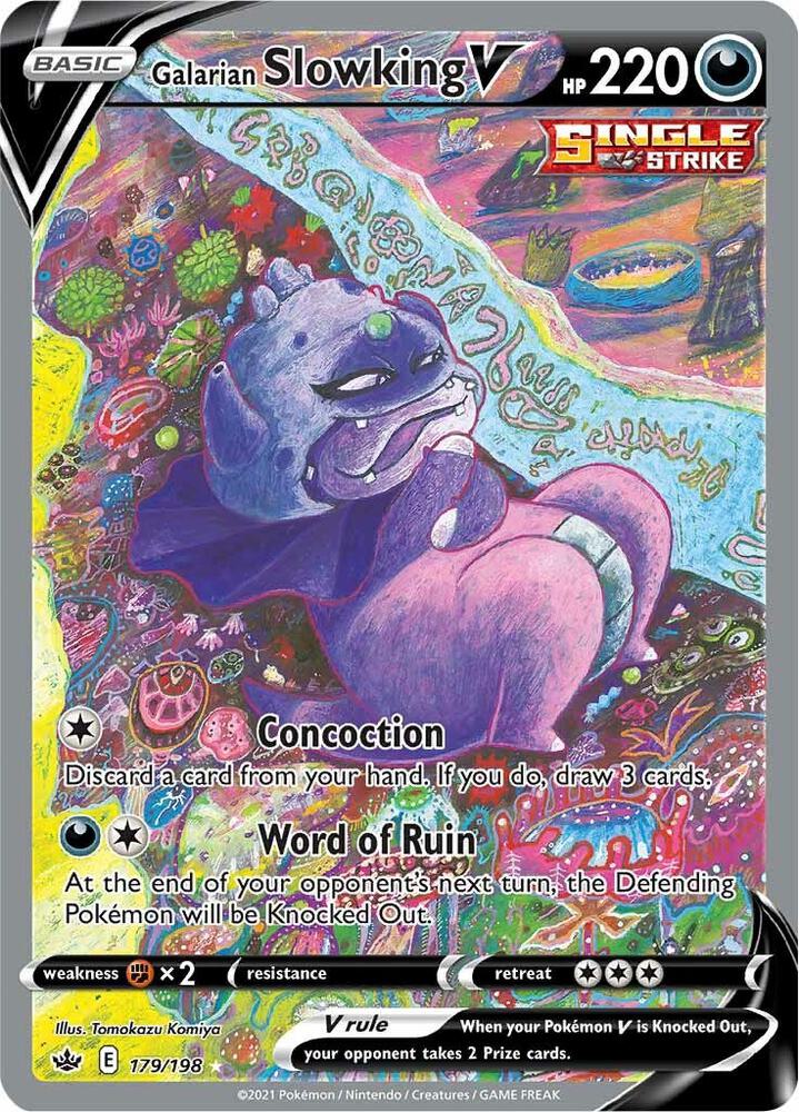 Galarian Slowking V (Alternate Full Art) card image