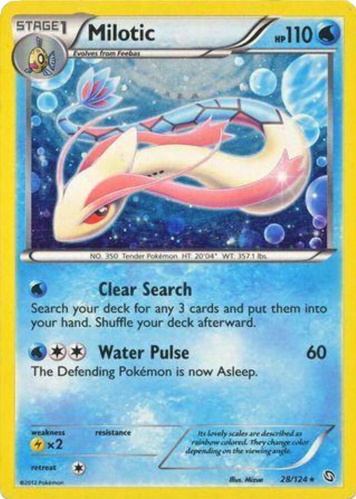 Milotic - 28/124 (Cosmos Holo) card image