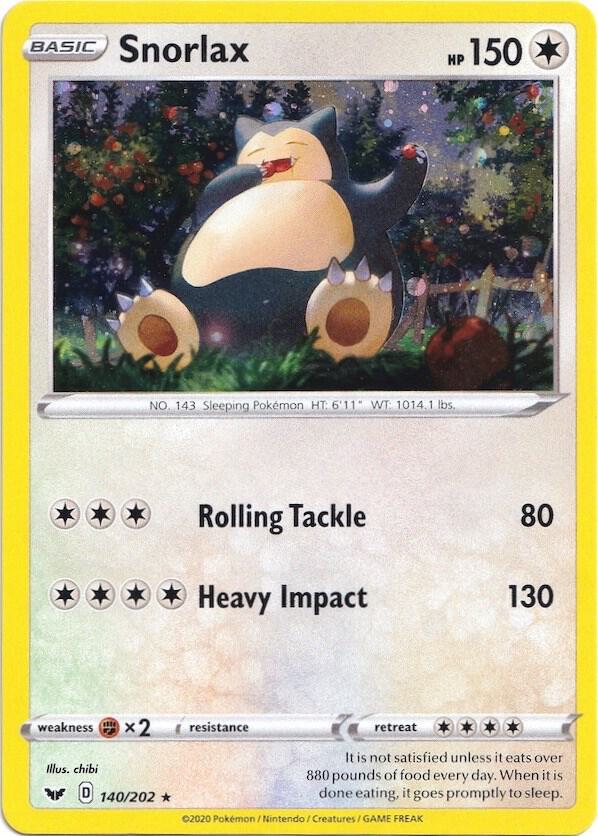 Snorlax - 140/202 (Cosmos Holo) card image