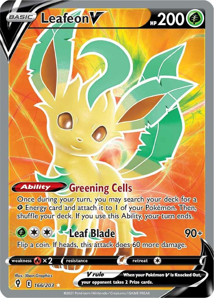 Leafeon V (Full Art) card image