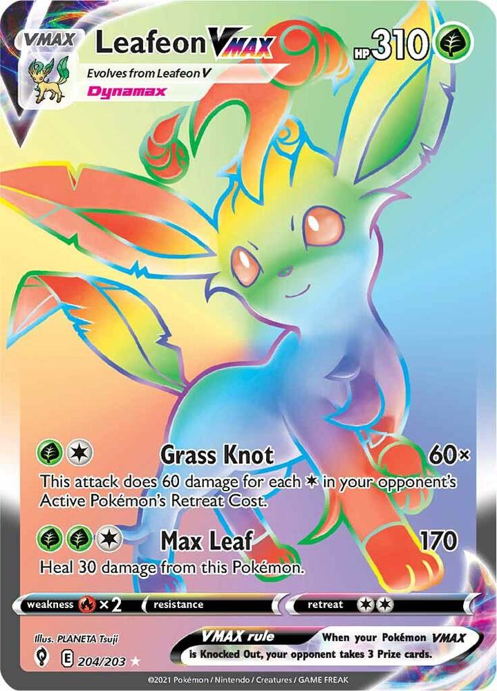 Leafeon VMAX (Secret) card image