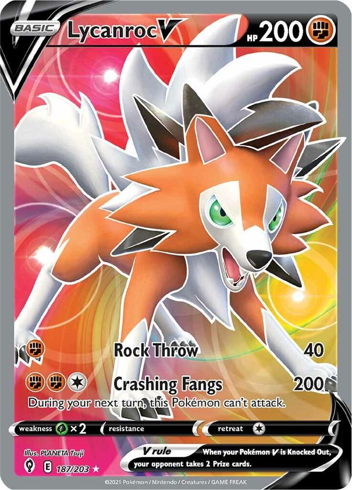 Lycanroc V (Full Art) card image