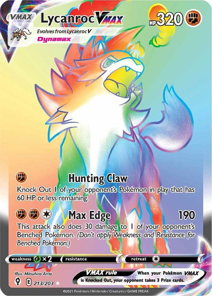 Lycanroc VMAX (Secret) card image