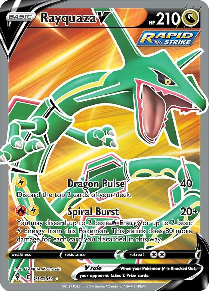 Rayquaza V (Full Art) card image