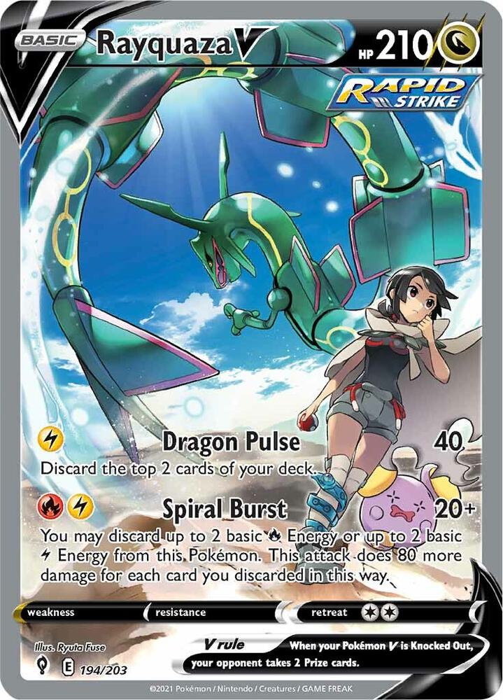 Rayquaza V (Alternate Full Art) card image