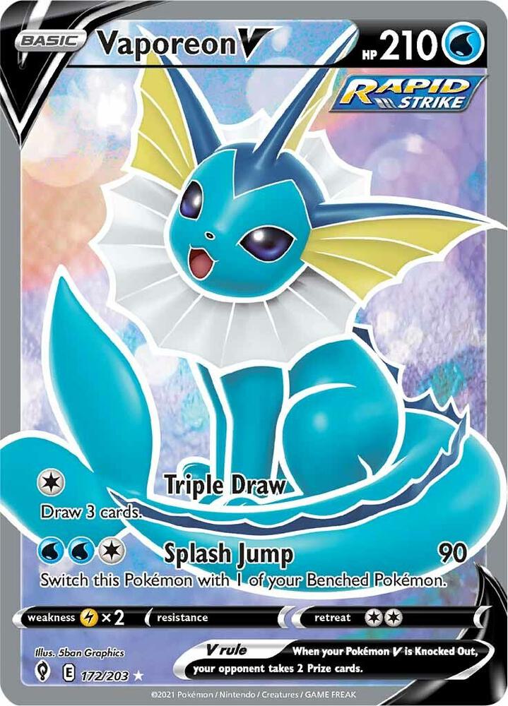 Vaporeon V (Full Art) card image
