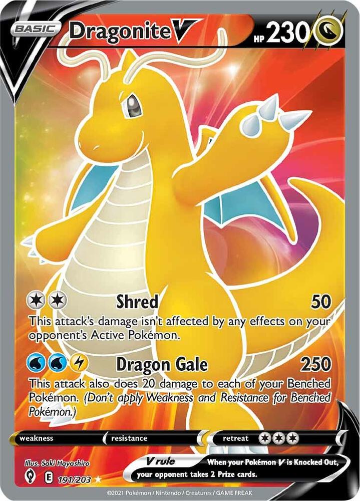 Dragonite V (Full Art) card image