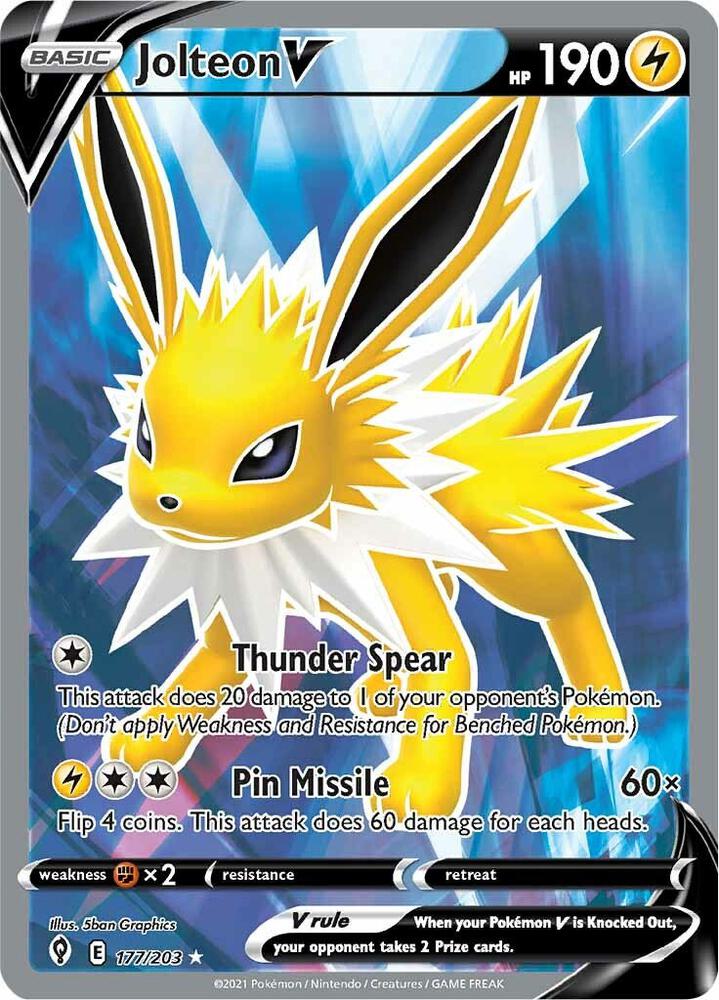 Jolteon V (Full Art) card image