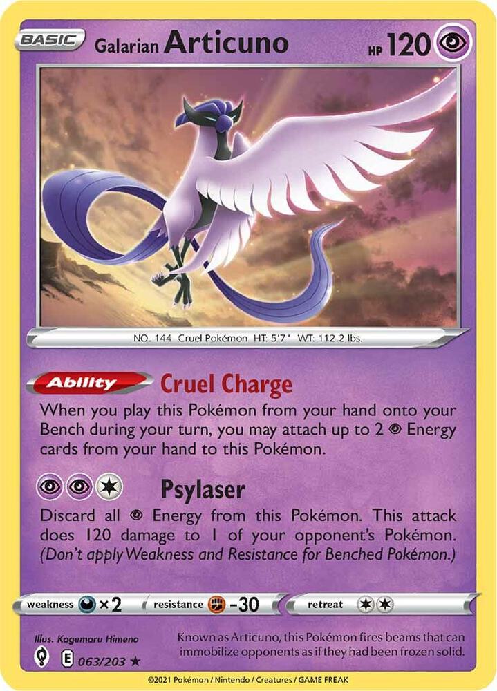 Galarian Articuno card image