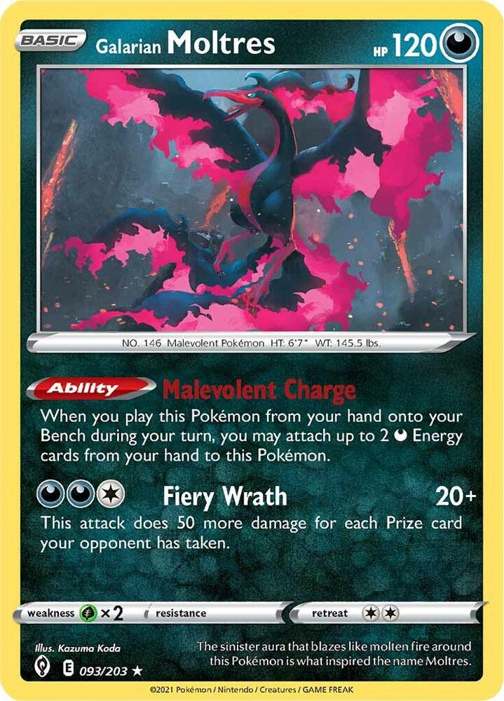 Galarian Moltres card image
