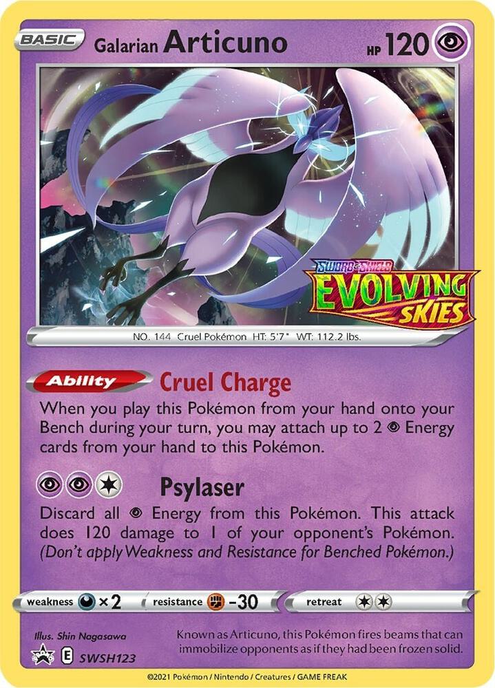Galarian Articuno - SWSH123 (Prerelease) card image