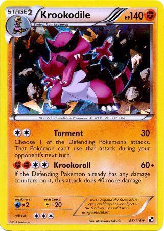 Krookodile - 65/114 (Cracked Ice Holo) card image