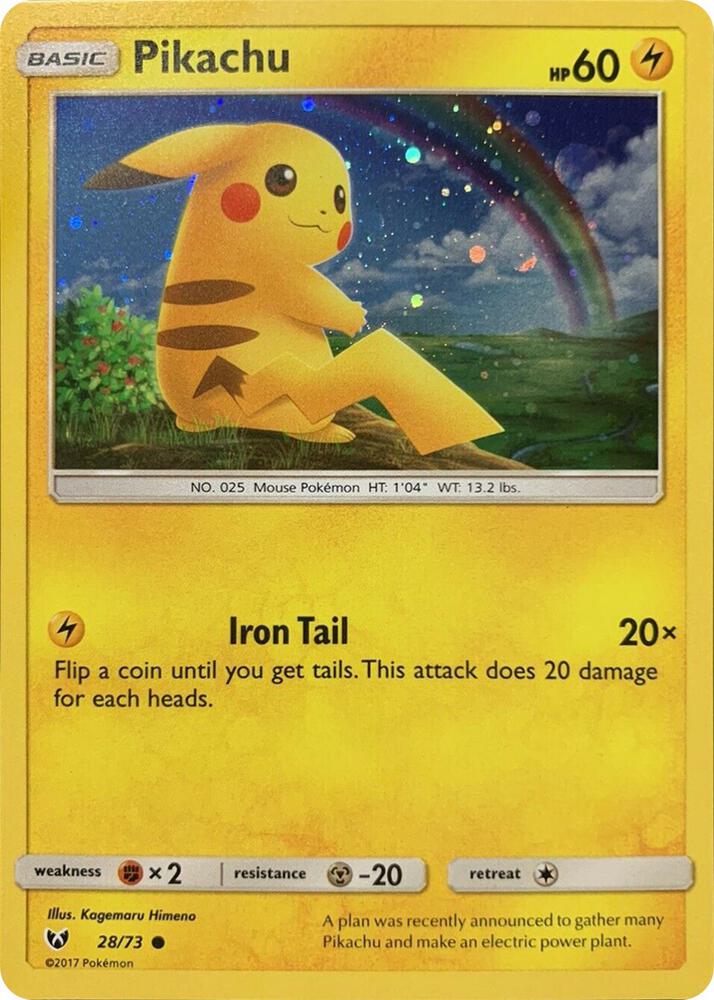 Pikachu - 28/73 (Cosmos Holo) card image