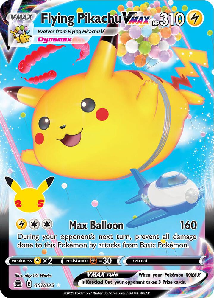Flying Pikachu VMAX card image