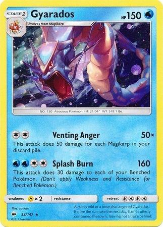 Gyarados - 33/147 (Cosmos Holo) card image
