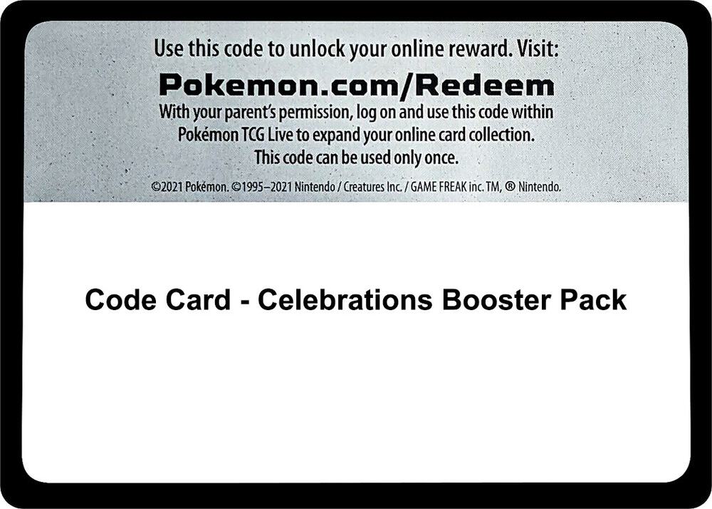 Code Card - Celebrations Booster Pack card image