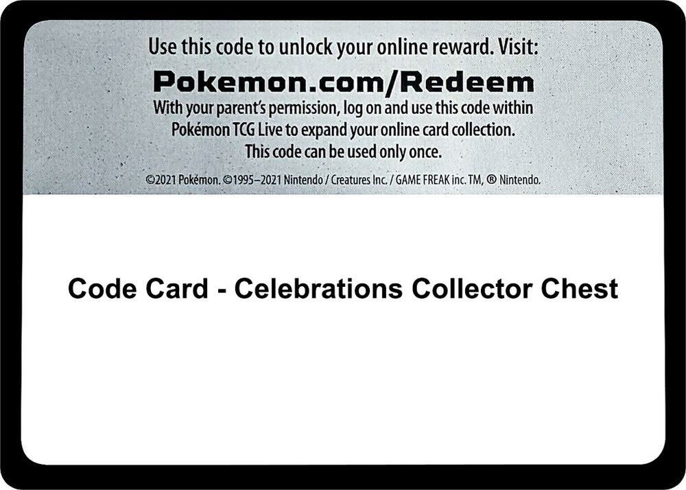 Code Card - Celebrations Collector Chest card image