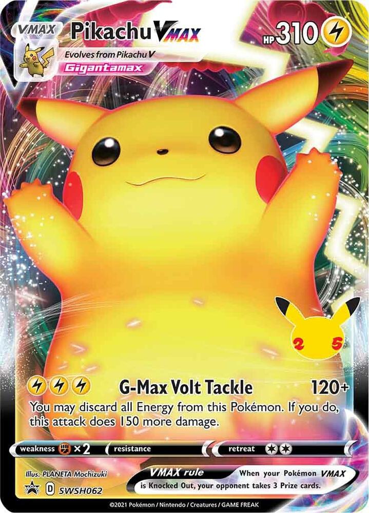Pikachu VMAX - SWSH062 card image